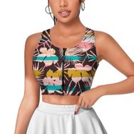 AILLOSA Activewear 3D Baskılı Desen YH-646 Askılı Kadın Atlet