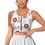 AILLOSA Activewear 3D Baskılı Desen YH-650 Askılı Kadın Atlet