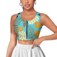 AILLOSA Activewear 3D Baskılı Desen YH-651 Askılı Kadın Atlet