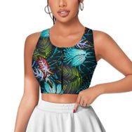 AILLOSA Activewear 3D Baskılı Desen YH-656 Askılı Kadın Atlet
