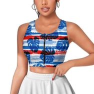 AILLOSA Activewear 3D Baskılı Desen YH-662 Askılı Kadın Atlet
