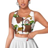 AILLOSA Activewear 3D Baskılı Desen YH-665 Askılı Kadın Atlet