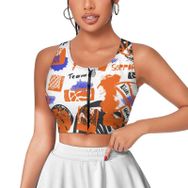 AILLOSA Activewear 3D Baskılı Desen YH-666 Askılı Kadın Atlet