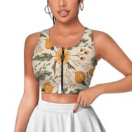 AILLOSA Activewear 3D Baskılı Desen YH-677 Askılı Kadın Atlet