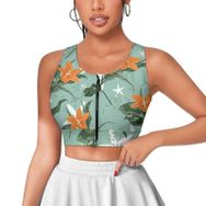 AILLOSA Activewear 3D Baskılı Desen YH-678 Askılı Kadın Atlet