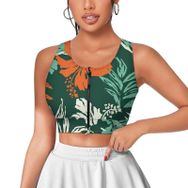 AILLOSA Activewear 3D Baskılı Desen YH-68 Askılı Kadın Atlet