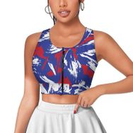 AILLOSA Activewear 3D Baskılı Desen YH-681 Askılı Kadın Atlet