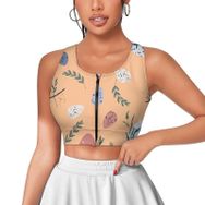 AILLOSA Activewear 3D Baskılı Desen YH-704 Askılı Kadın Atlet