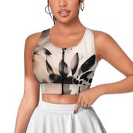 AILLOSA Activewear 3D Baskılı Desen YH-78 Askılı Kadın Atlet