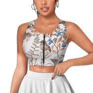 AILLOSA Activewear 3D Baskılı Desen YH-81 Askılı Kadın Atlet