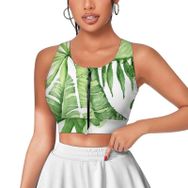 AILLOSA Activewear 3D Baskılı Desen YH-89 Askılı Kadın Atlet