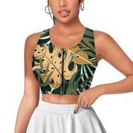 AILLOSA Activewear 3D Baskılı Desen YH-91 Askılı Kadın Atlet
