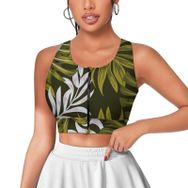 AILLOSA Activewear 3D Baskılı Desen YH-92 Askılı Kadın Atlet