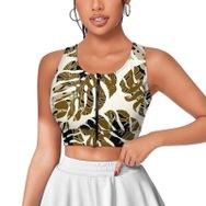 AILLOSA Activewear 3D Baskılı Desen YH-96 Askılı Kadın Atlet