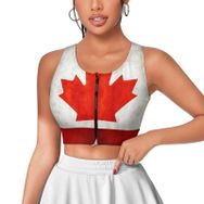 AILLOSA Activewear Tank-Top 3D Baskılı Desen Flag-100 Askılı Kadın Atlet