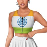 AILLOSA Activewear Tank Top 3D Baskılı Desen Flag-142 Askılı Kadın Atlet