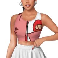 AILLOSA Activewear Tank Top 3D Baskılı Desen Flag-156 Askılı Kadın Atlet