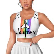 AILLOSA Activewear Tank Top 3D Baskılı Desen Flag-197 Askılı Kadın Atlet