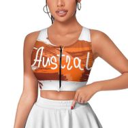 AILLOSA Activewear Tank-Top 3D Baskılı Desen TH-271 Askılı Kadın Atlet
