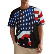 AILLOSA All Over FLAG-08 Kısa Kollu Baskılı Erkek T-shirt