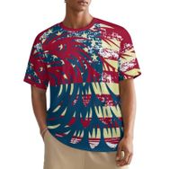 AILLOSA All Over FLAG-09 Kısa Kollu Baskılı Erkek T-shirt