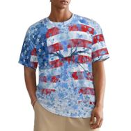 AILLOSA All Over FLAG-10 Kısa Kollu Baskılı Erkek T-shirt