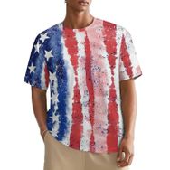 AILLOSA All Over FLAG-110 Kısa Kollu Baskılı Erkek T-shirt
