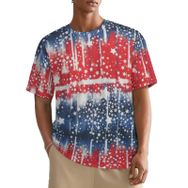AILLOSA All Over FLAG-111 Kısa Kollu Baskılı Erkek T-shirt