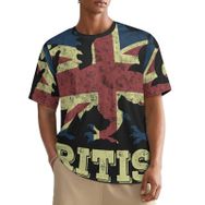 AILLOSA All Over FLAG-117 Kısa Kollu Baskılı Erkek T-shirt