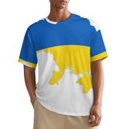 AILLOSA All Over FLAG-119 Kısa Kollu Baskılı Erkek T-shirt