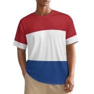 AILLOSA All Over FLAG-12 Kısa Kollu Baskılı Erkek T-shirt
