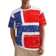 AILLOSA All Over FLAG-129 Kısa Kollu Baskılı Erkek T-shirt