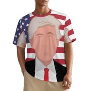 AILLOSA All Over FLAG-13 Kısa Kollu Baskılı Erkek T-shirt