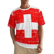 AILLOSA All Over FLAG-130 Kısa Kollu Baskılı Erkek T-shirt
