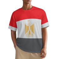AILLOSA All Over FLAG-135 Kısa Kollu Baskılı Erkek T-shirt