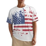 AILLOSA All Over FLAG-14 Kısa Kollu Baskılı Erkek T-shirt