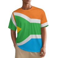 AILLOSA All Over FLAG-144 Kısa Kollu Baskılı Erkek T-shirt