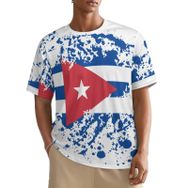 AILLOSA All Over FLAG-148 Kısa Kollu Baskılı Erkek T-shirt