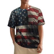 AILLOSA All Over FLAG-150 Kısa Kollu Baskılı Erkek T-shirt
