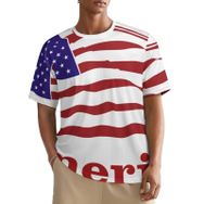 AILLOSA All Over FLAG-159 Kısa Kollu Baskılı Erkek T-shirt