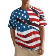 AILLOSA All Over FLAG-165 Kısa Kollu Baskılı Erkek T-shirt