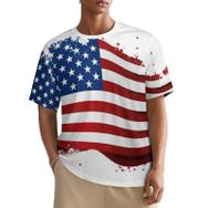 AILLOSA All Over FLAG-167 Kısa Kollu Baskılı Erkek T-shirt