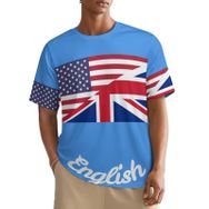 AILLOSA All Over FLAG-17 Kısa Kollu Baskılı Erkek T-shirt