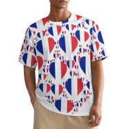 AILLOSA All Over FLAG-174 Kısa Kollu Baskılı Erkek T-shirt