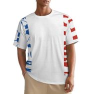 AILLOSA All Over FLAG-177 Kısa Kollu Baskılı Erkek T-shirt
