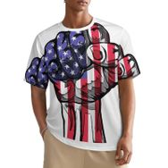 AILLOSA All Over FLAG-181 Kısa Kollu Baskılı Erkek T-shirt