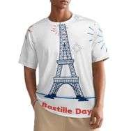 AILLOSA All Over FLAG-182 Kısa Kollu Baskılı Erkek T-shirt