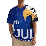 AILLOSA All Over FLAG-187 Kısa Kollu Baskılı Erkek T-shirt