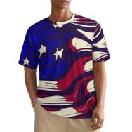 AILLOSA All Over FLAG-19 Kısa Kollu Baskılı Erkek T-shirt