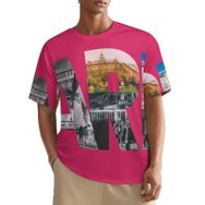 AILLOSA All Over FLAG-193 Kısa Kollu Baskılı Erkek T-shirt